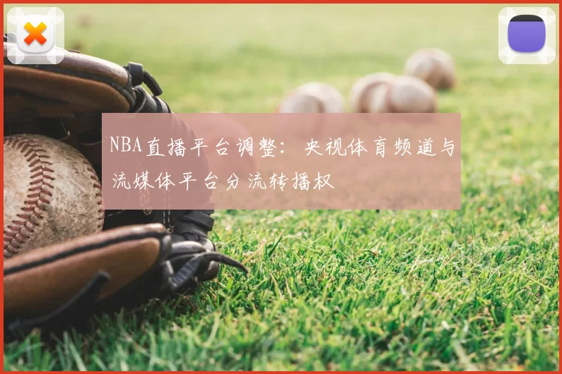 NBA直播平台调整:央视体育频道与流媒体平台分流转播权